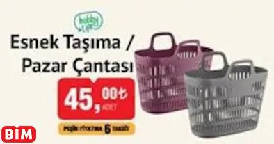 HOBBY LİFE ESNEK TAŞIMA / PAZAR ÇANTASI